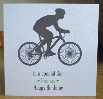 Birthday Card Male Cycling 