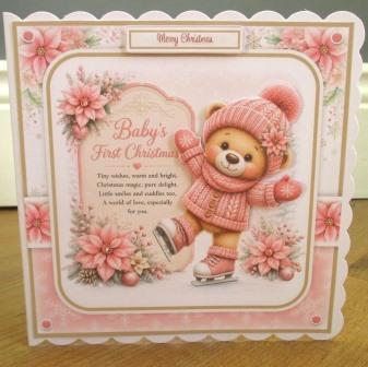 PersonalisedBabys1stChristmasPinkBear (1)
