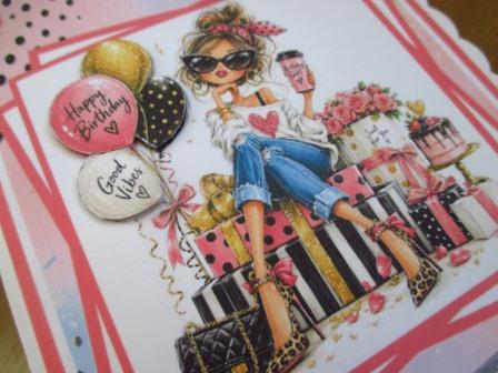 PersonalisedBirthdayCardChicShoppingWoman (2)