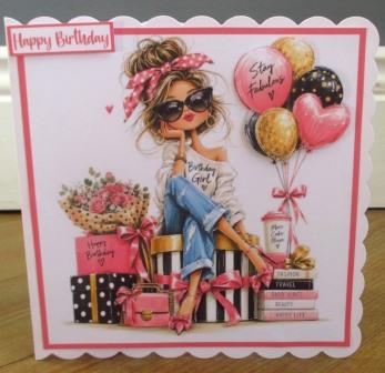 PersonalisedBirthdayCardChicShoppingWoman (3)