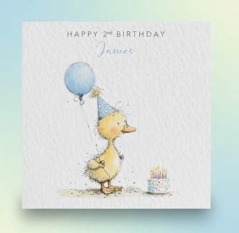PersonalisedBirthdayCardDucklingBalloonBlue (1)