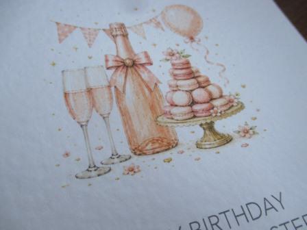 PersonalisedBirthdayCardForHerChampagneMacaroons (2)