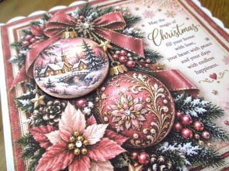 PersonalisedChristmasCardBaublesBows2