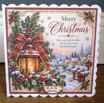 PersonalisedChristmasCardLanternRobin (1)